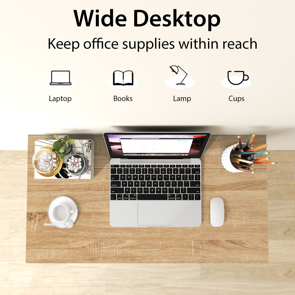31-Inch Folding Computer Desk for Home Office - Natural