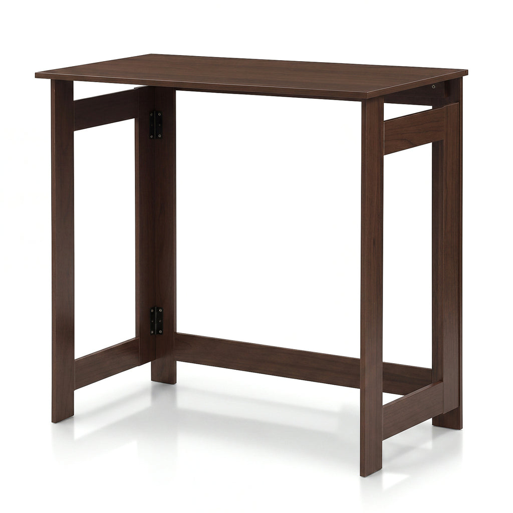 Folding Console Table with Foldable Legs, Brown