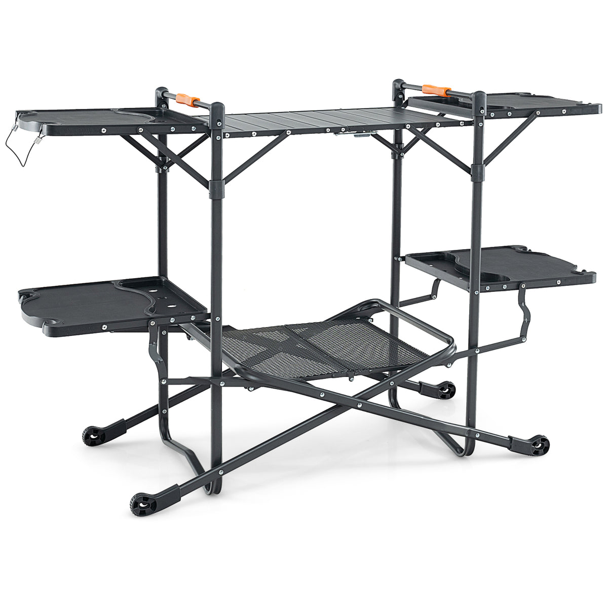 Foldable Outdoor BBQ Table Grilling Stand