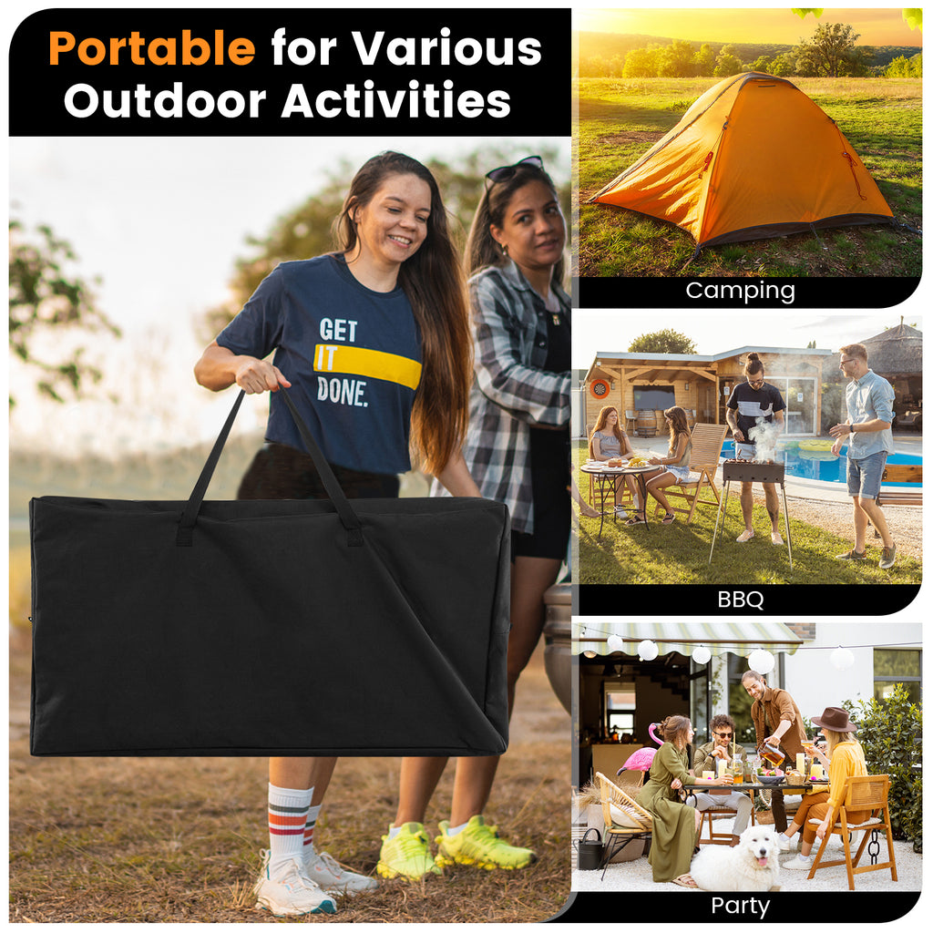 Folding Portable Outdoor Cook Station with Heat-Resistant Aluminum