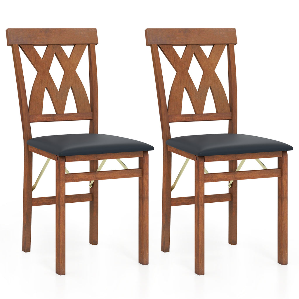 Folding Dining Chair Set of 2 - White