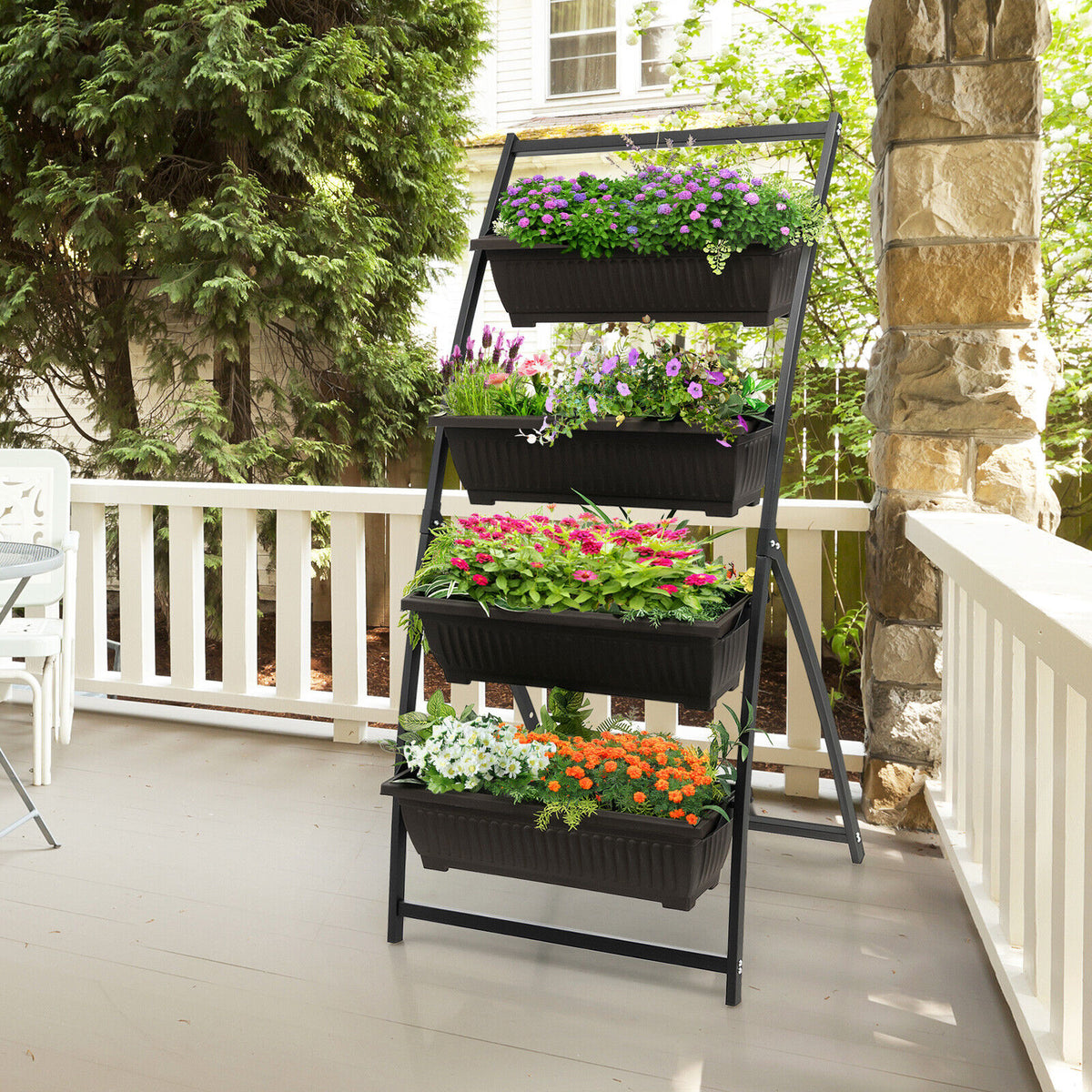 4-Tier Vertical Raised Garden Bed Planter - Variant M
