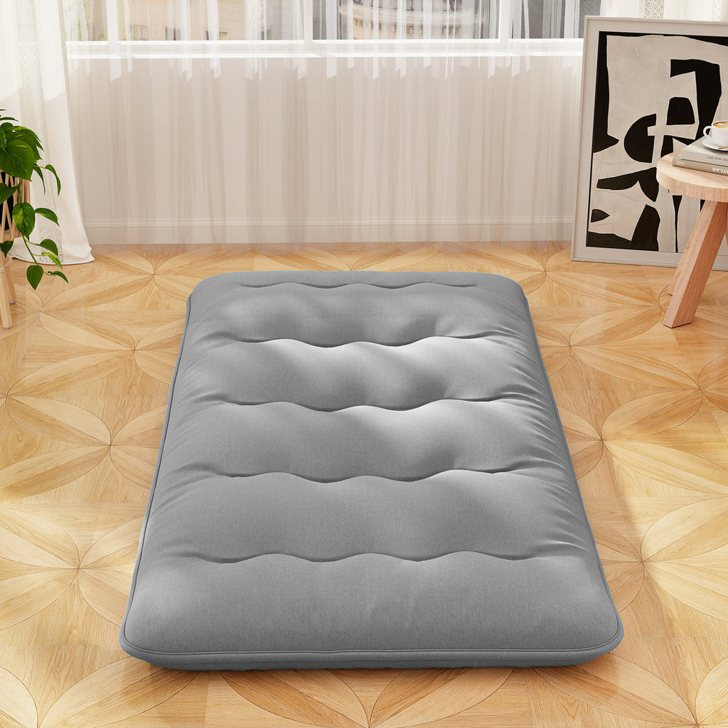 Full Size Futon Mattress with Washable Cover - Gray