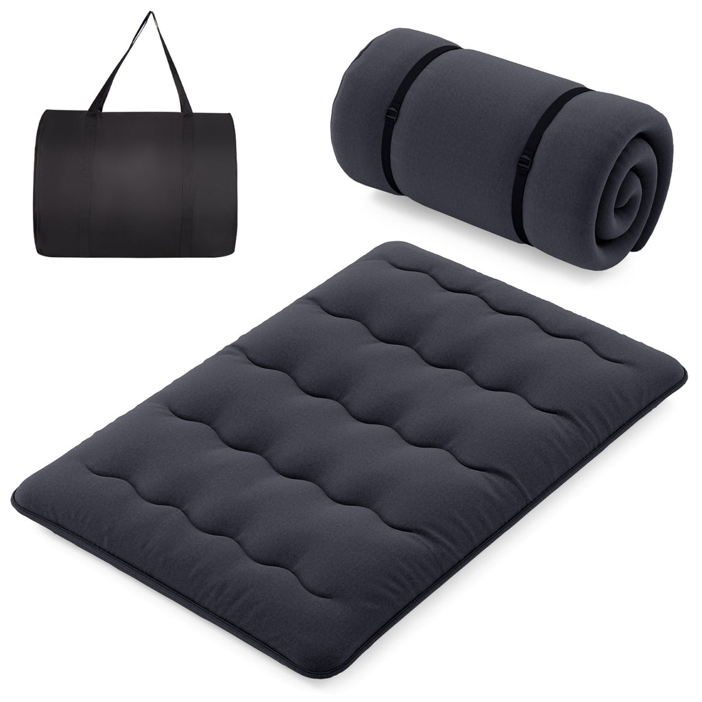 Futon Mattress with Washable Cover – Black, Full Size