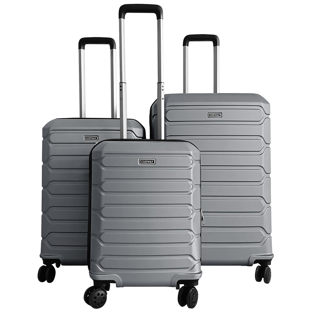 3-Piece Hardside Luggage Set Lightweight Suitcases with 8-Spinner