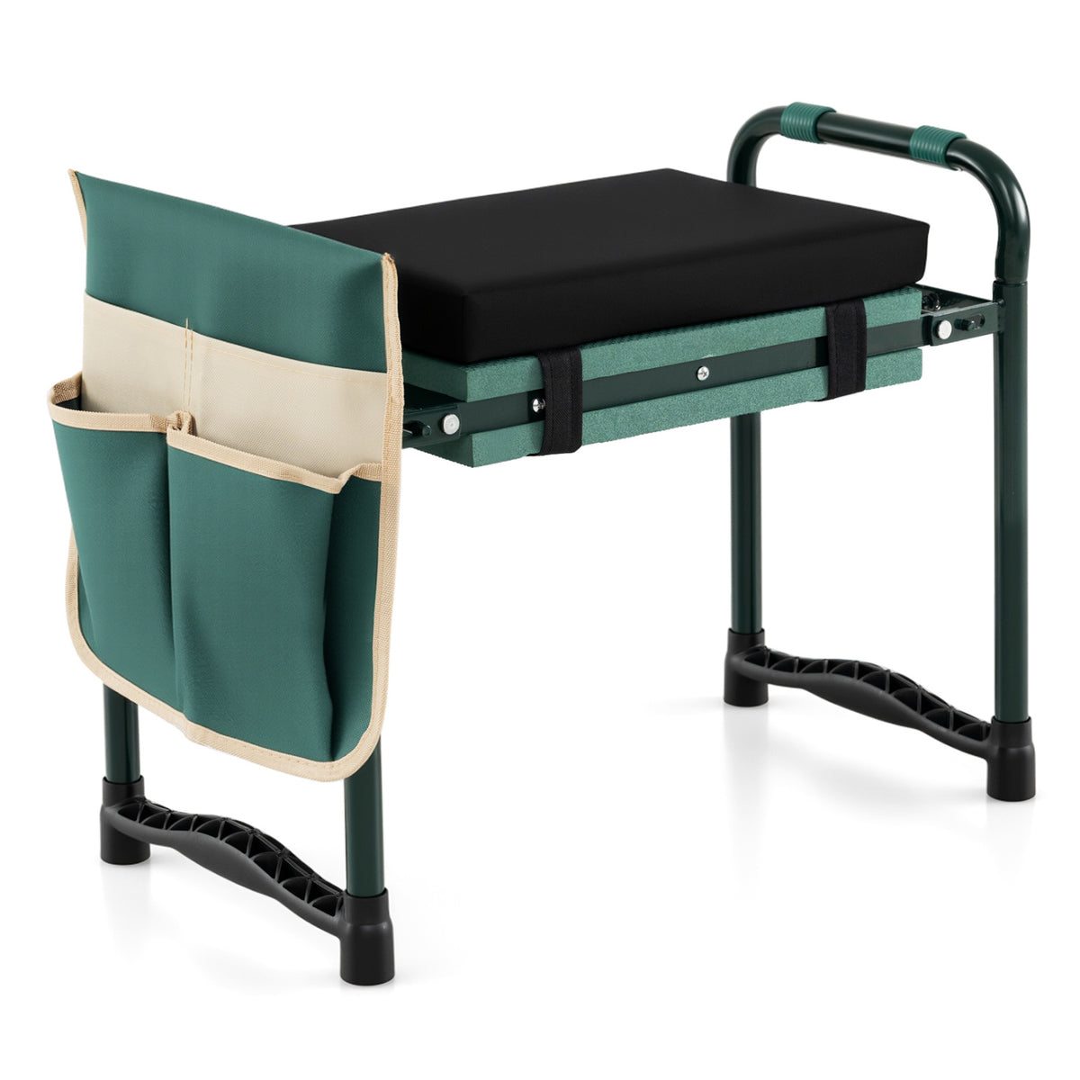 Garden Kneeler and Seat Foldable Gardening Stool with Wide EVA Foam