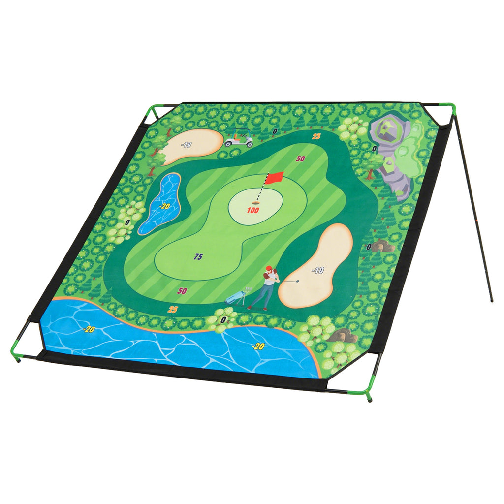 Golf Chipping Game Set - Indoor & Outdoor Practice with Adjustable Clubs