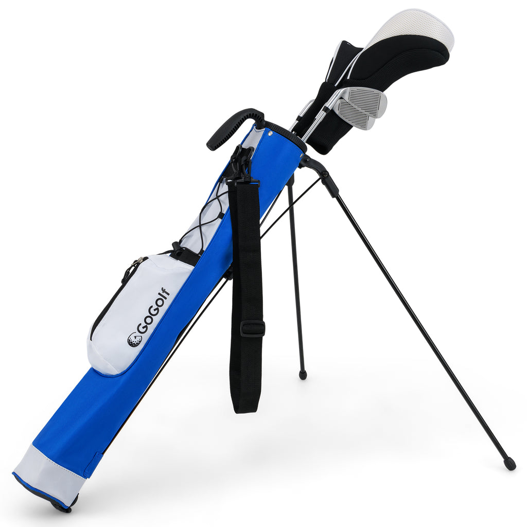 Golf Stand Bag White Lightweight Golf Bag for Driving Range - Costway