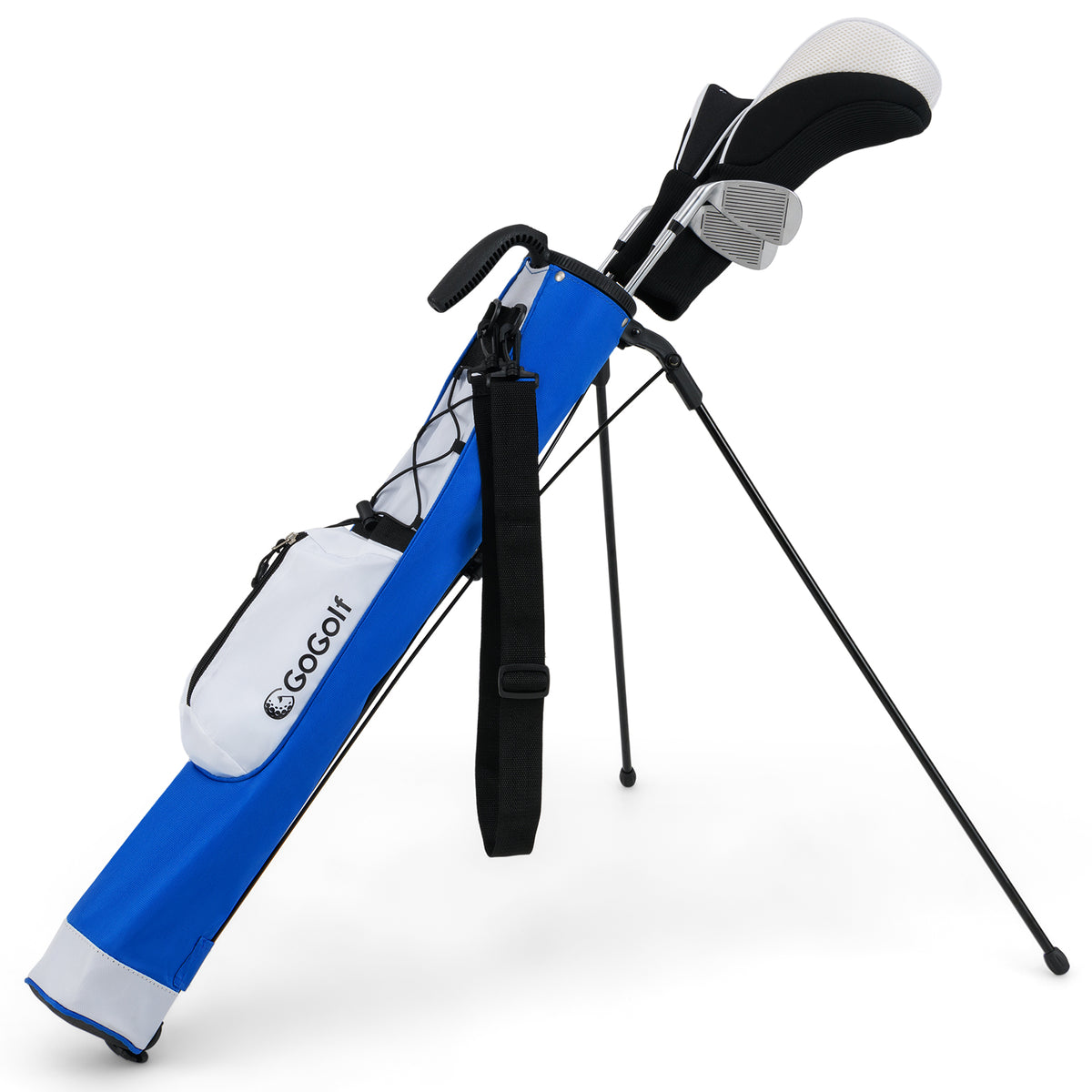 Golf Stand Bag White Lightweight Golf Bag for Driving Range - Costway