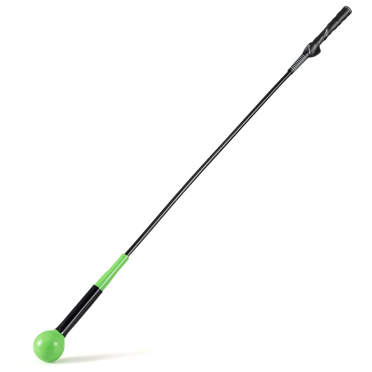 Golf Swing Trainer Aid 47/40/31.5 Inch Practice Stick with Weighted Head - Green Variation