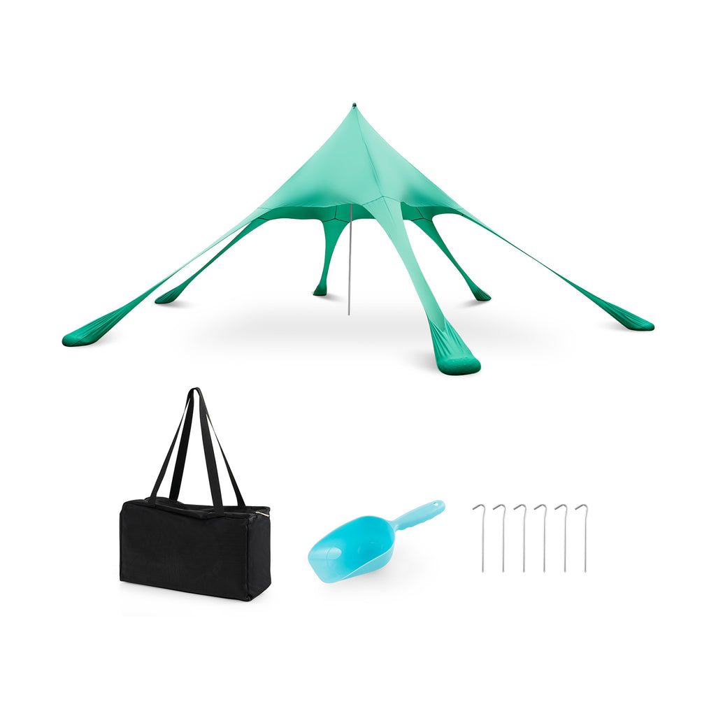 20x20 Beach Canopy Tent with UPF50+ Sun Protection - Blue