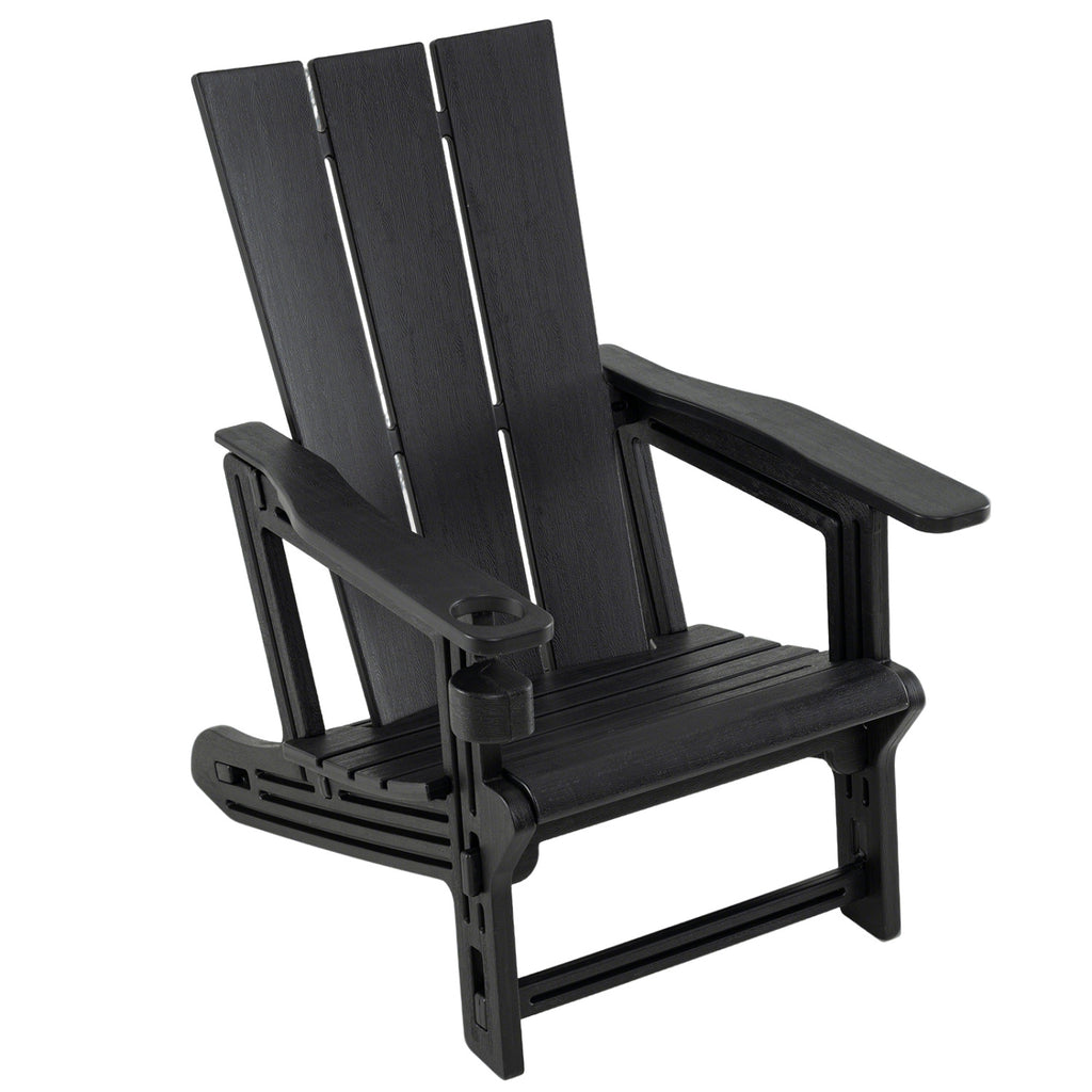 HDPE Outdoor Adirondack Chairs with Cup Holder