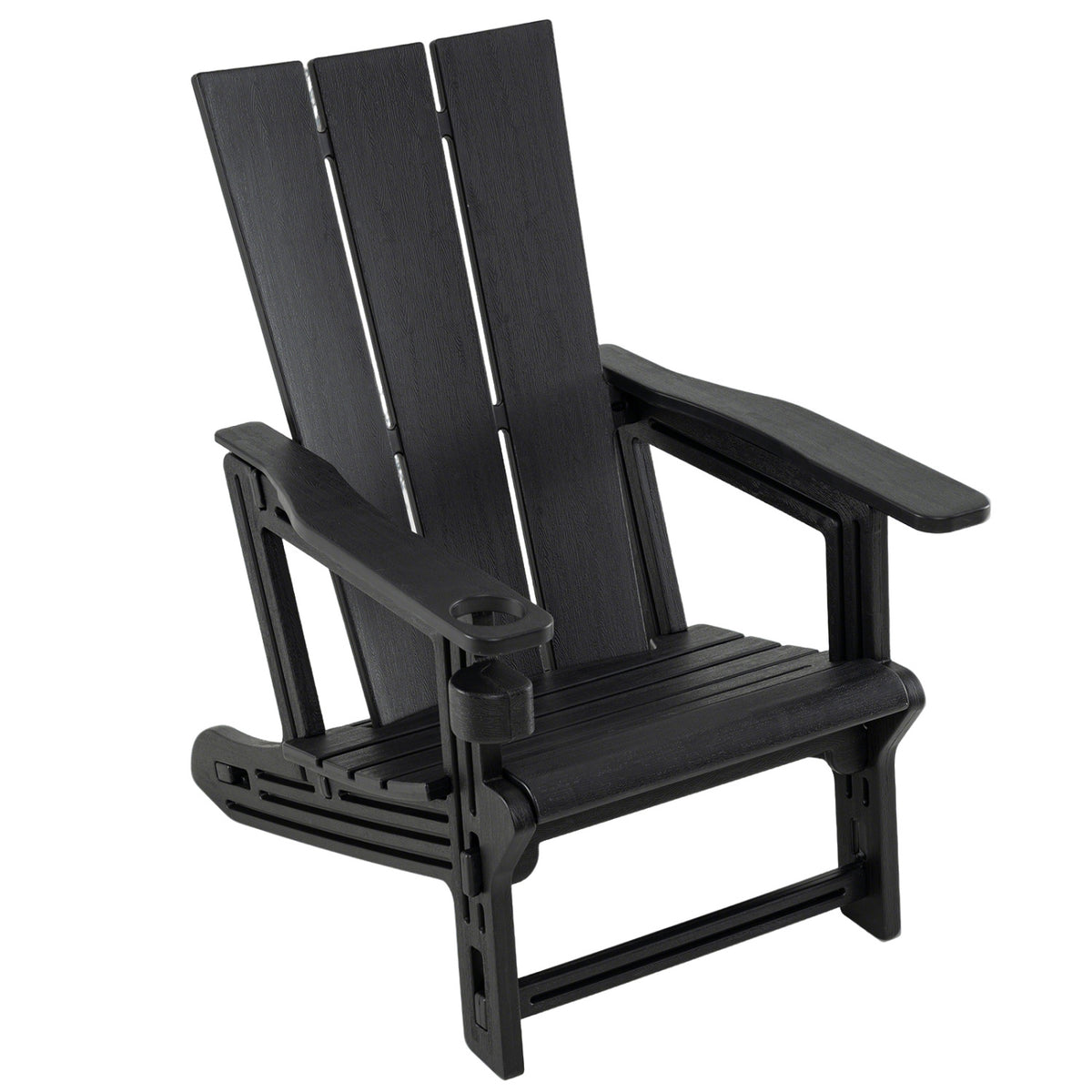 HDPE Outdoor Adirondack Chairs with Cup Holder