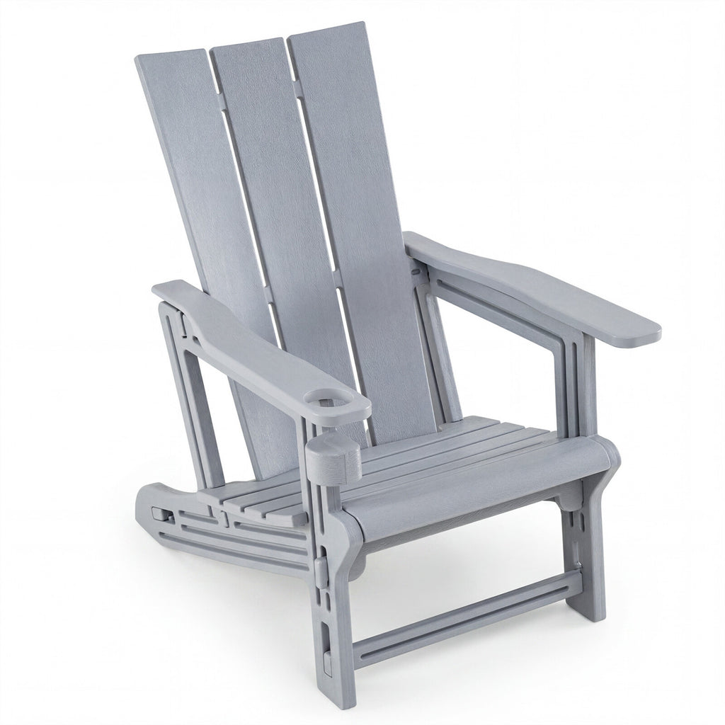 HDPE Outdoor Adirondack Chairs with Cup Holder