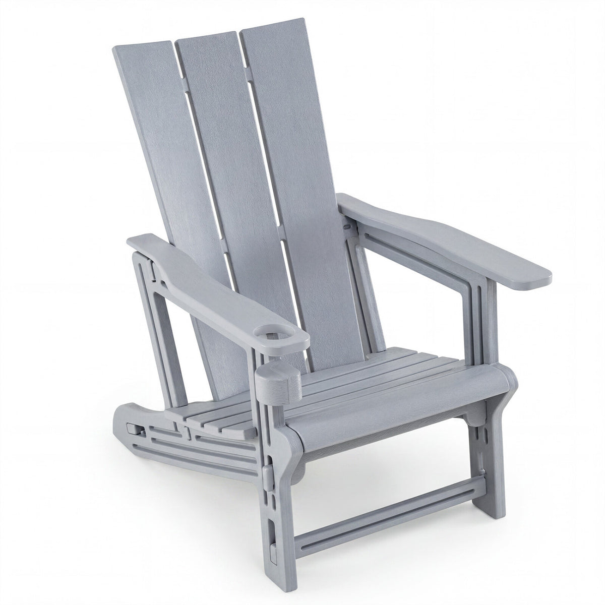 Set of 2﻿ Outdoor Adirondack Chairs with Cup Holder