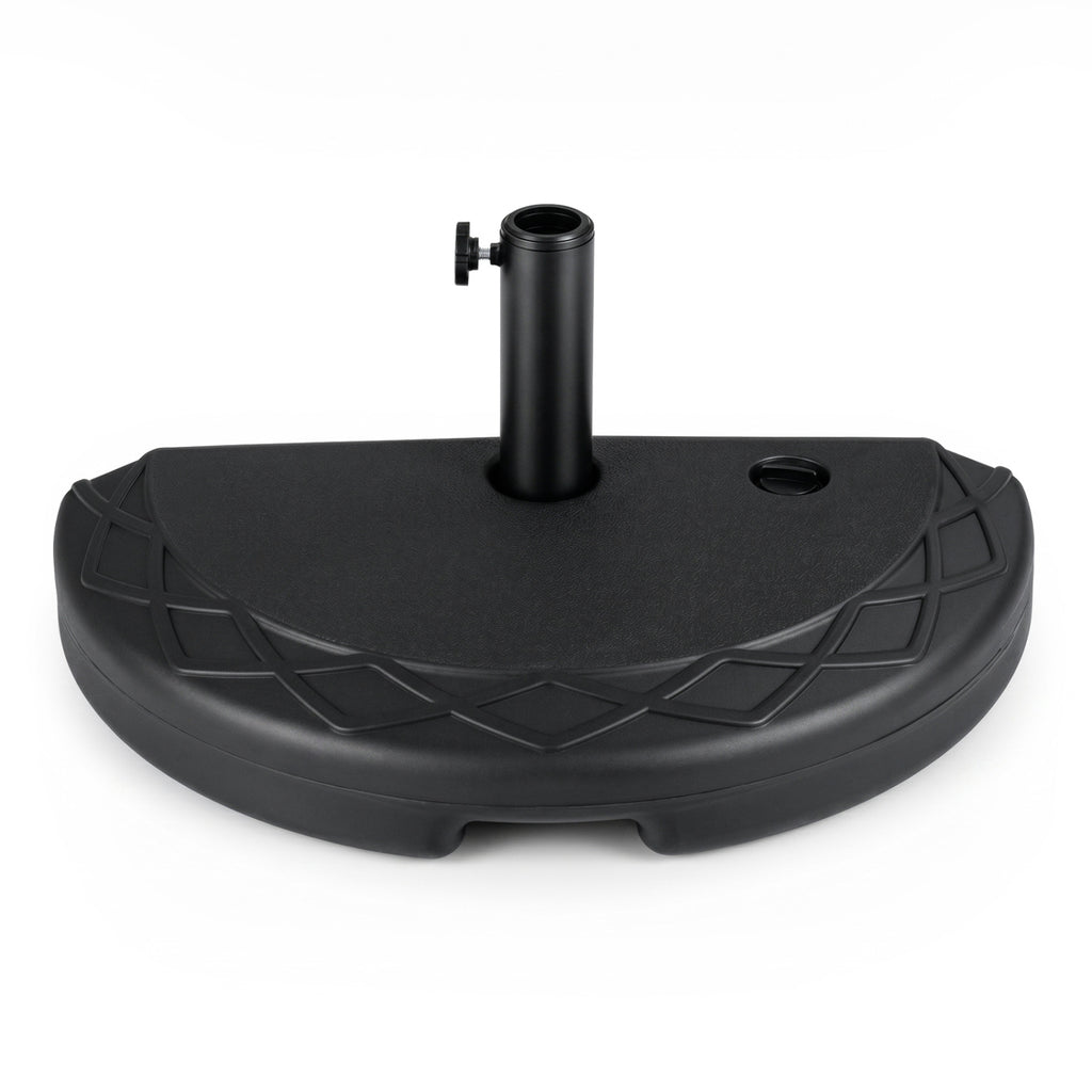 Half Round Patio Umbrella Base 44 lbs Water and Sand Fillable