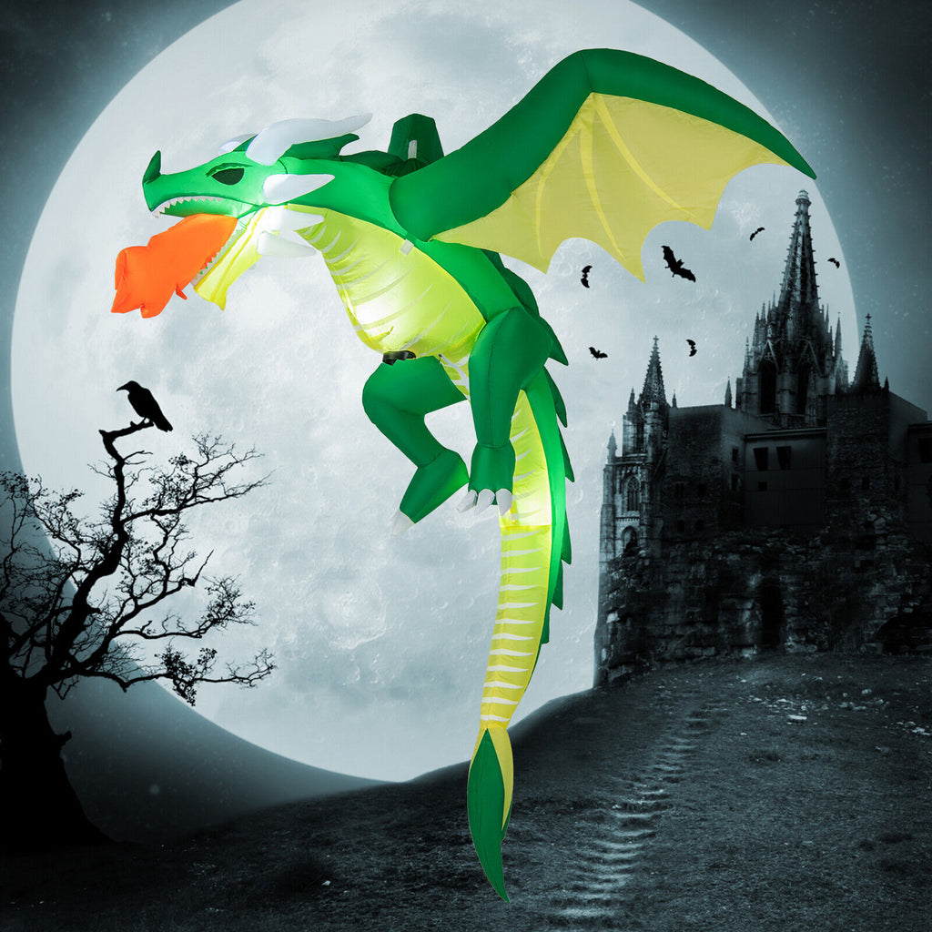 5 Feet Hanging Inflatable Dragon Decoration for Halloween Yard & Porch