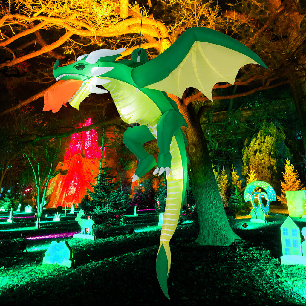 5 Feet Hanging Inflatable Dragon Decoration for Halloween Yard & Porch