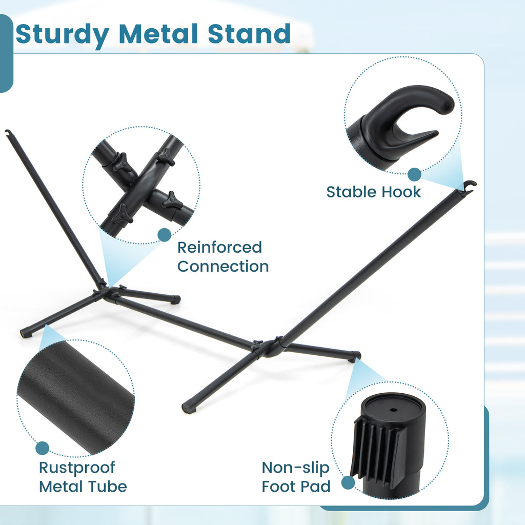 Hammock with Stand and Carrying Case - Multicolor