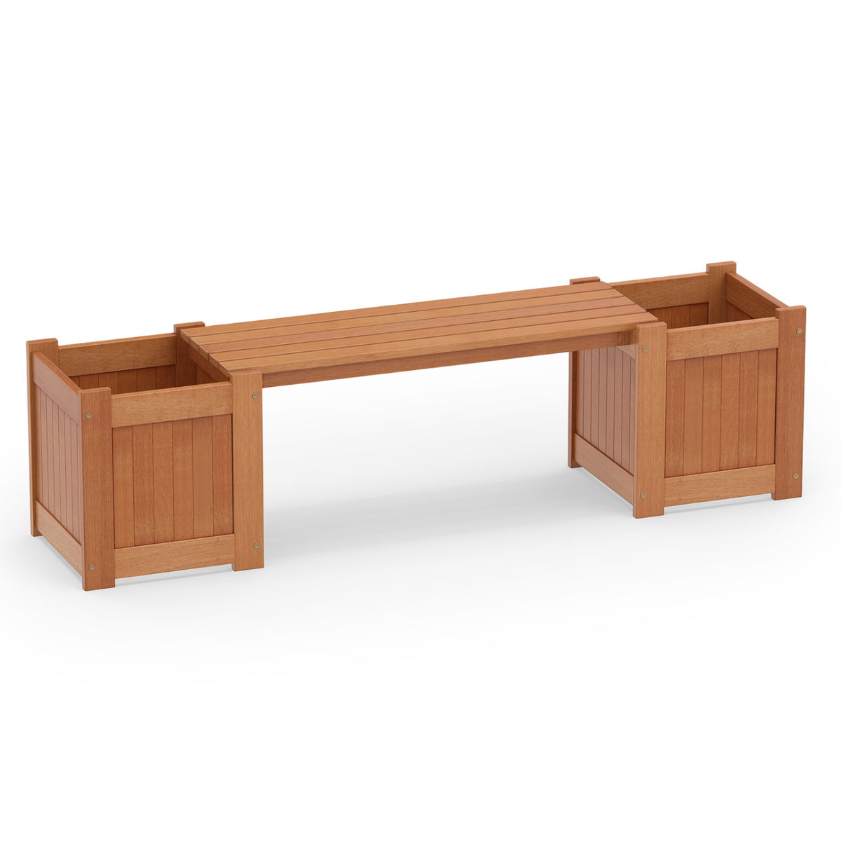 Wood Planter Box with Seat – 1 Planter Box