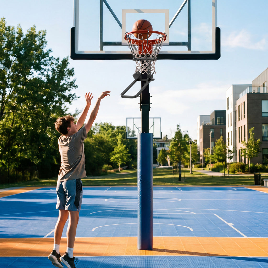 Heavy-Duty Basketball Return Attachment with 6 Hooks - Indoor Outdoor Training