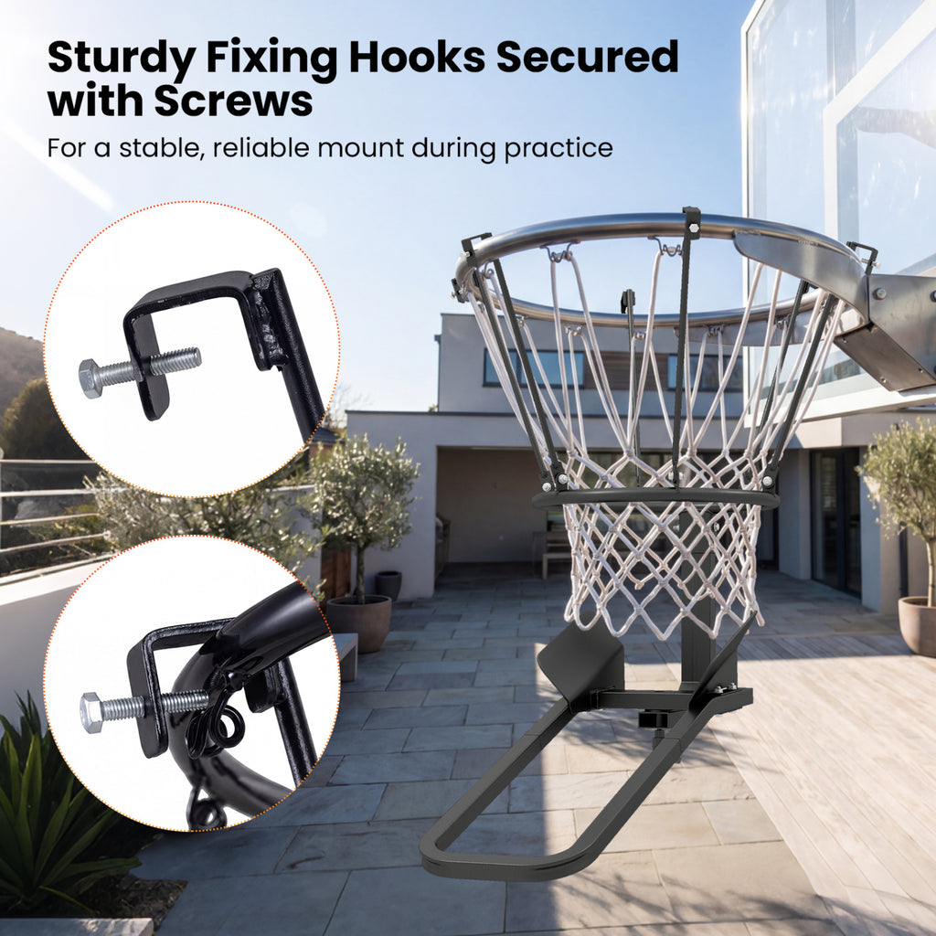 Heavy-Duty Basketball Return Attachment with 6 Hooks - Indoor Outdoor Training