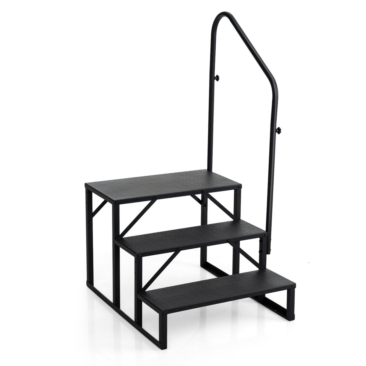 Heavy Duty Hot Tub Stair with Wide Anti-Slip Platforms for Porch and
