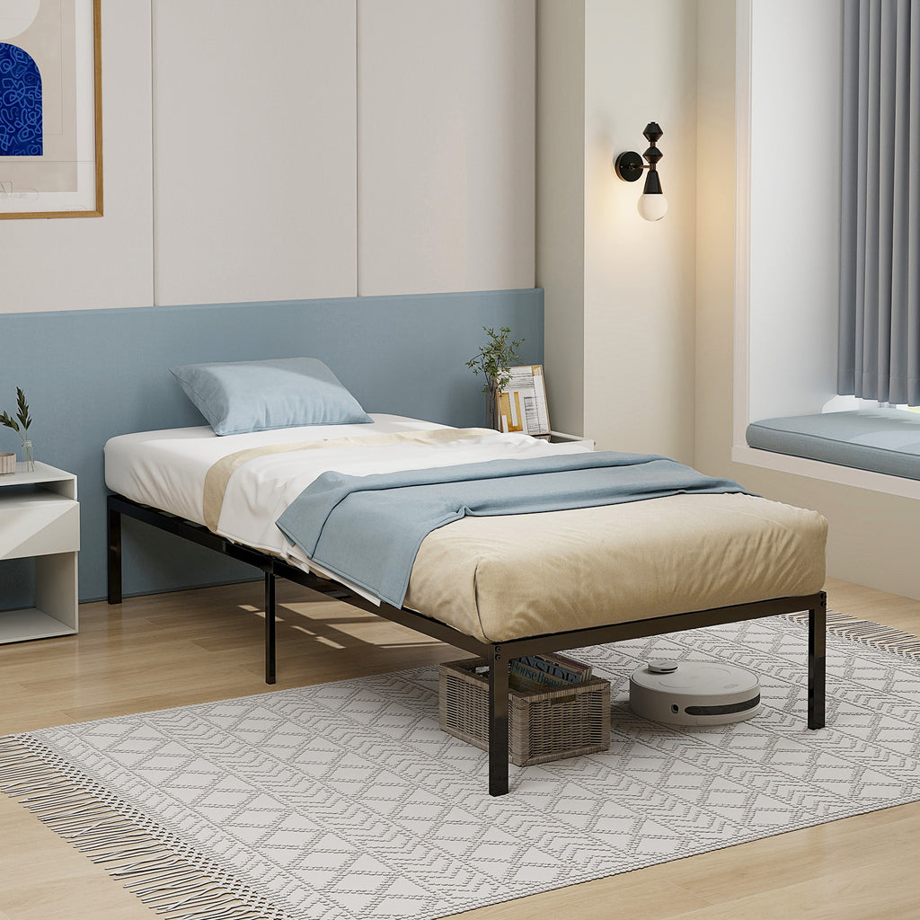 Heavy Duty Metal Platform Bed Frame – Twin Size