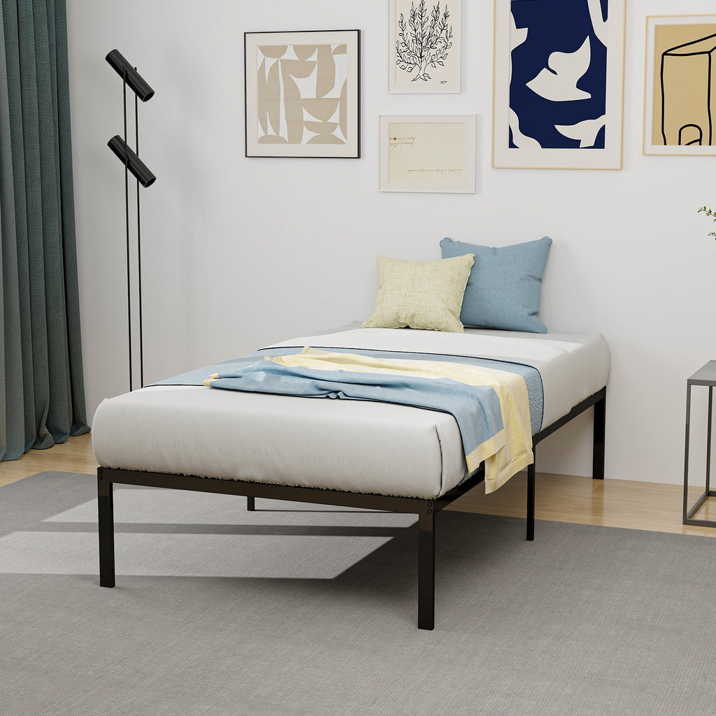 Heavy Duty Metal Platform Bed Frame – Twin Size