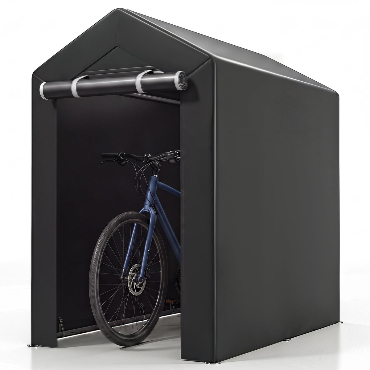 Heavy-Duty Portable Storage Shed with Roll-up Zipper Door