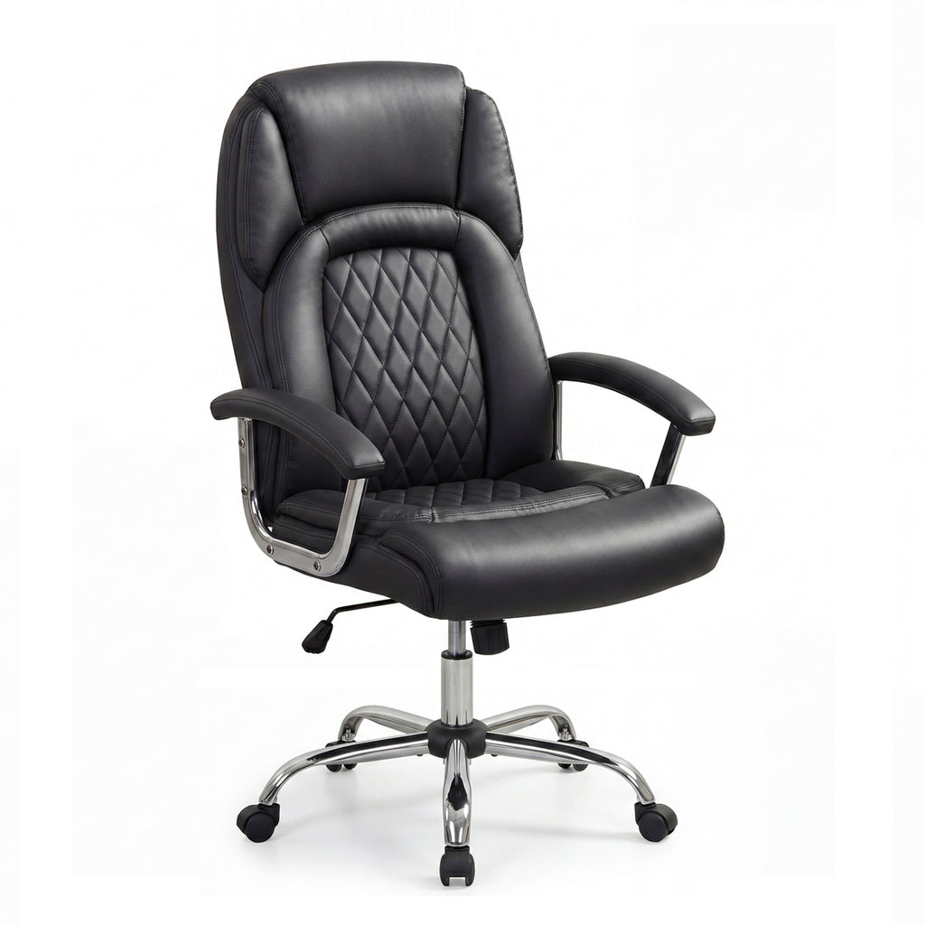 Height Adjustable Big and Tall Office Chair Computer Desk with Metal