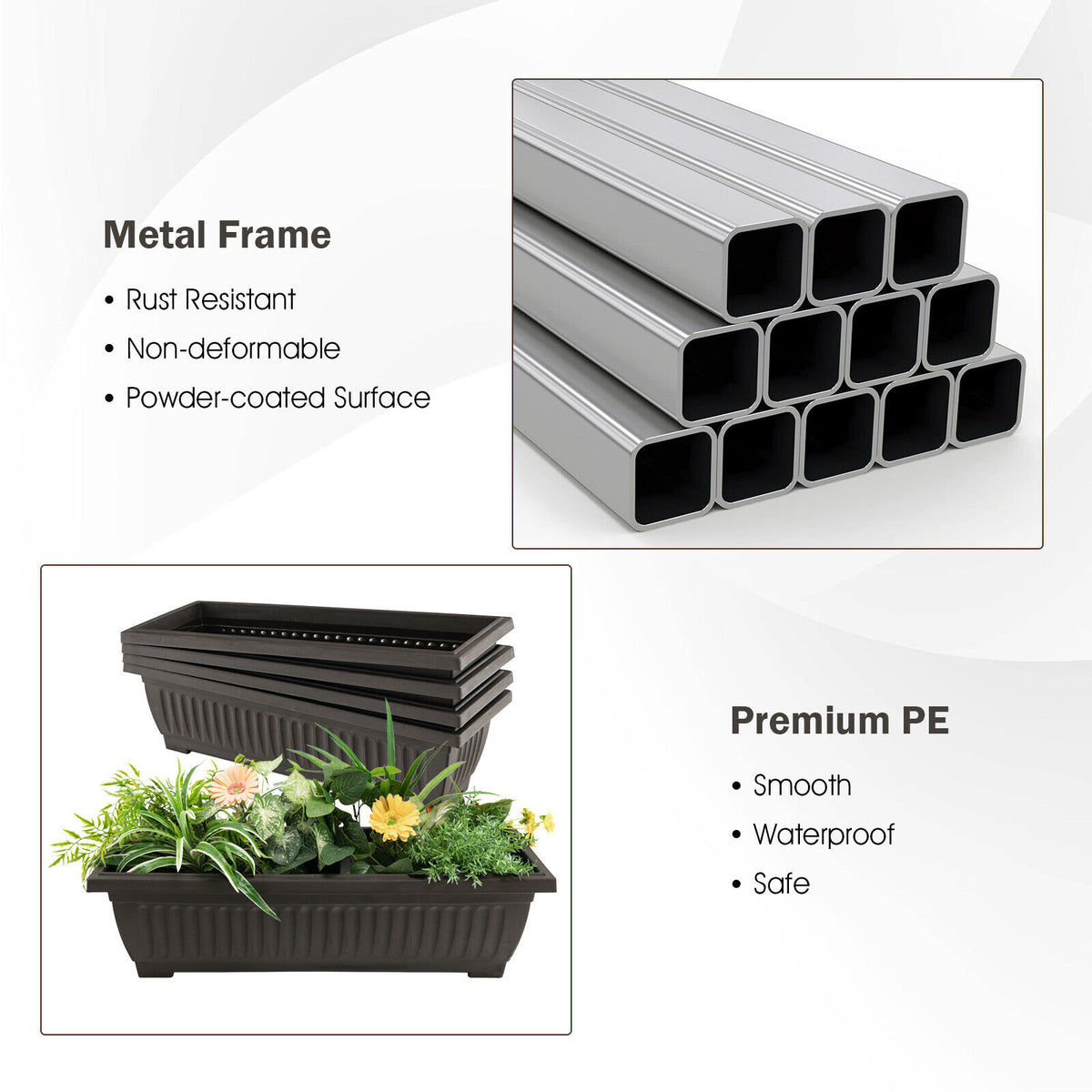 4-Tier Vertical Raised Garden Bed Planter - Variant M