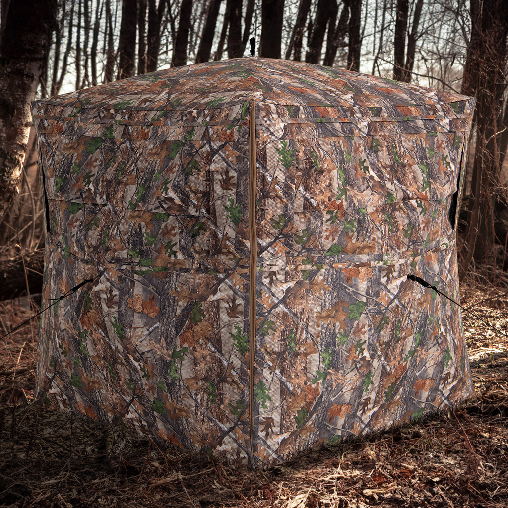 Hunting Blind 360 Degree One-Way See-Through Ground for 2-3 Person