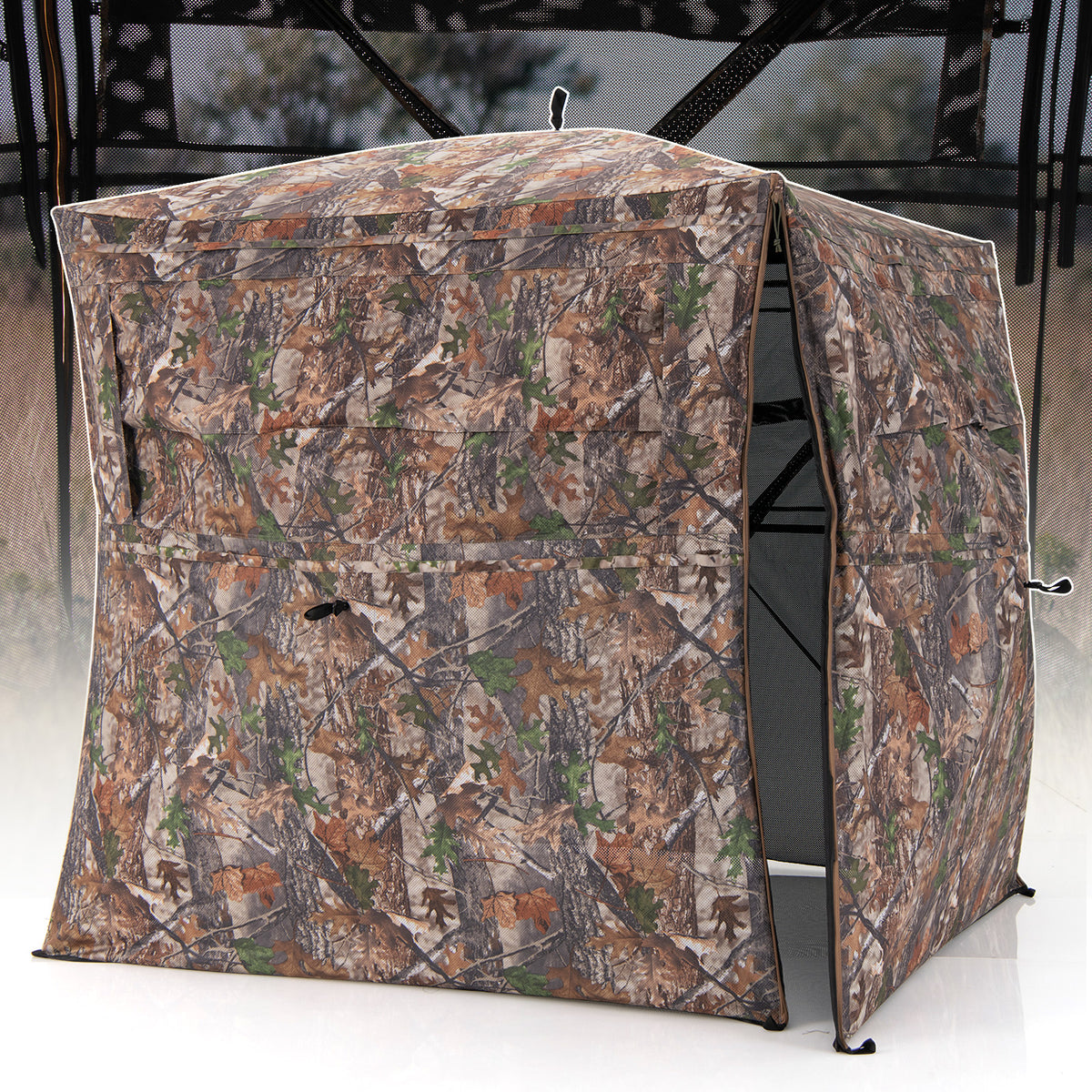 Hunting Blind 360 Degree One-Way See-Through Ground for 2-3 Person