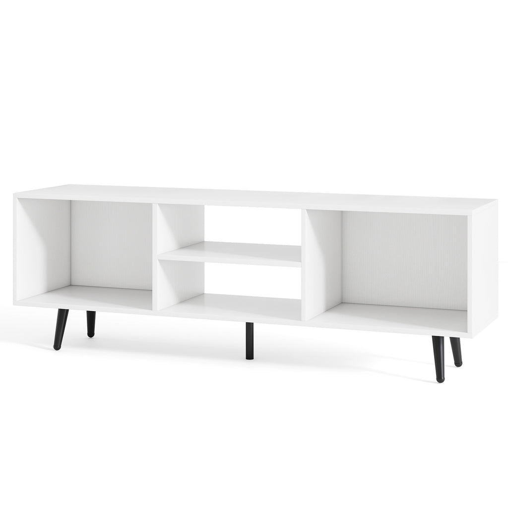55" TV Stand with Storage Compartments - Rustic Brown
