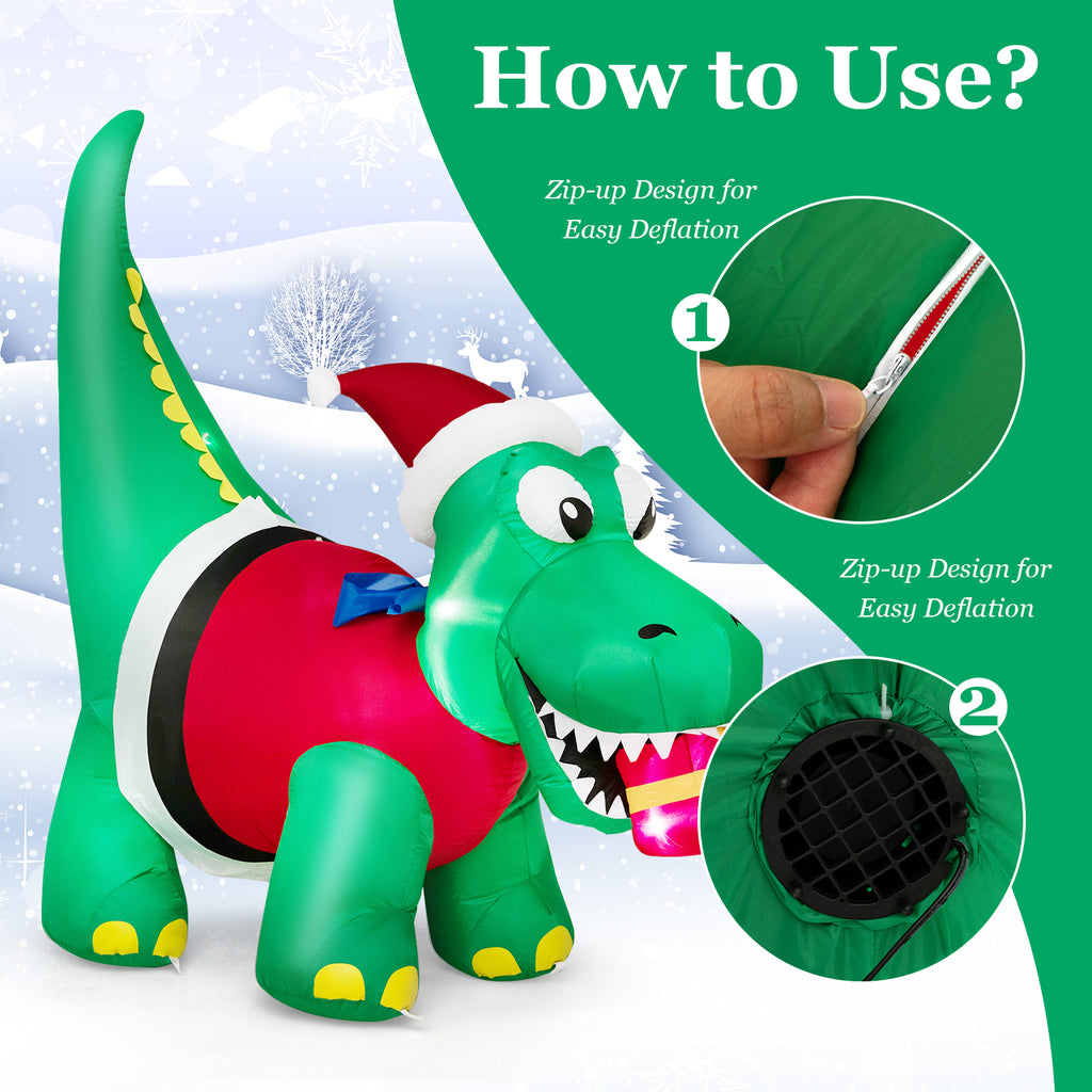 Inflatable Christmas Decoration with LED Lights for Yard & Indoor Holiday Decor