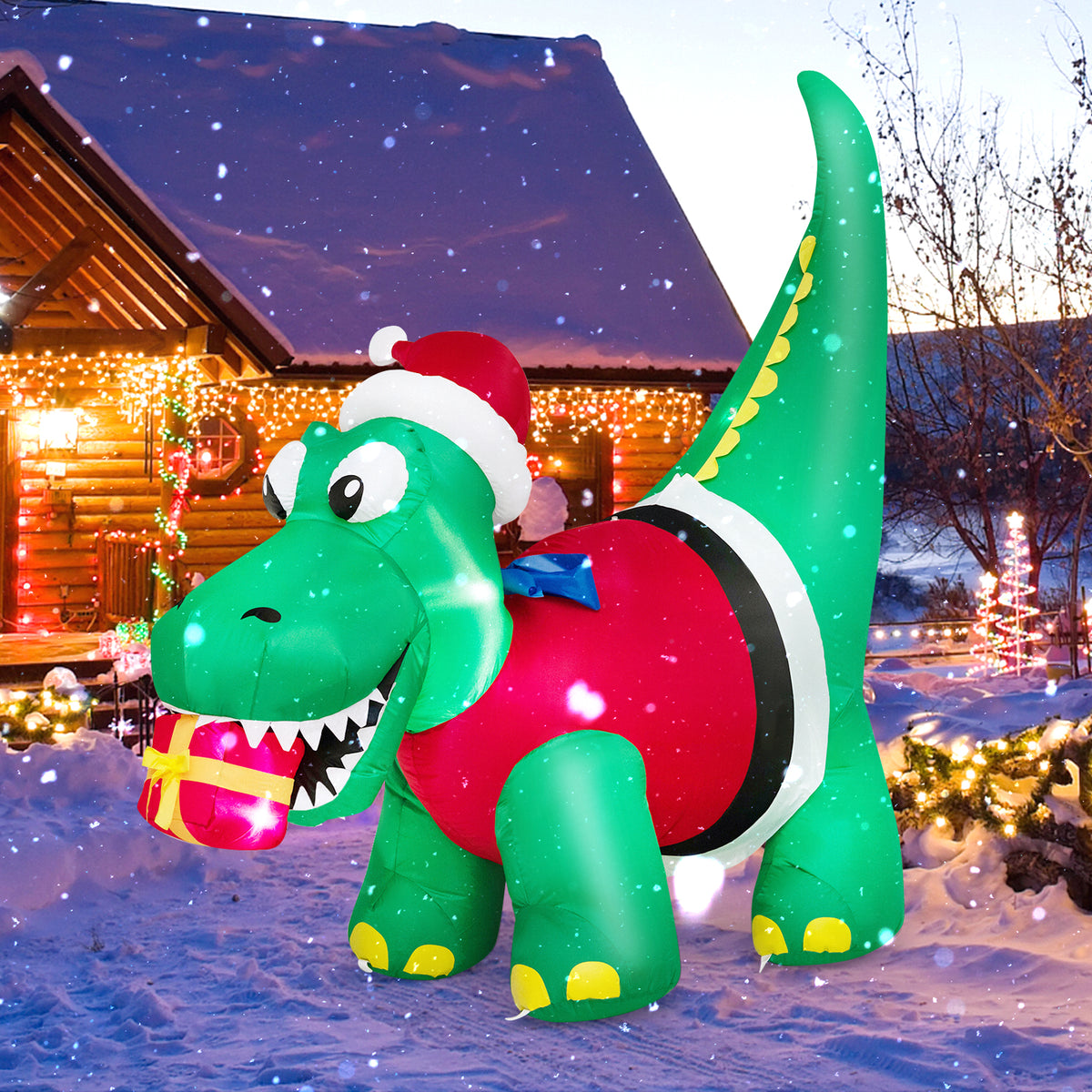 Inflatable Christmas Decoration with LED Lights for Yard & Indoor Holiday Decor