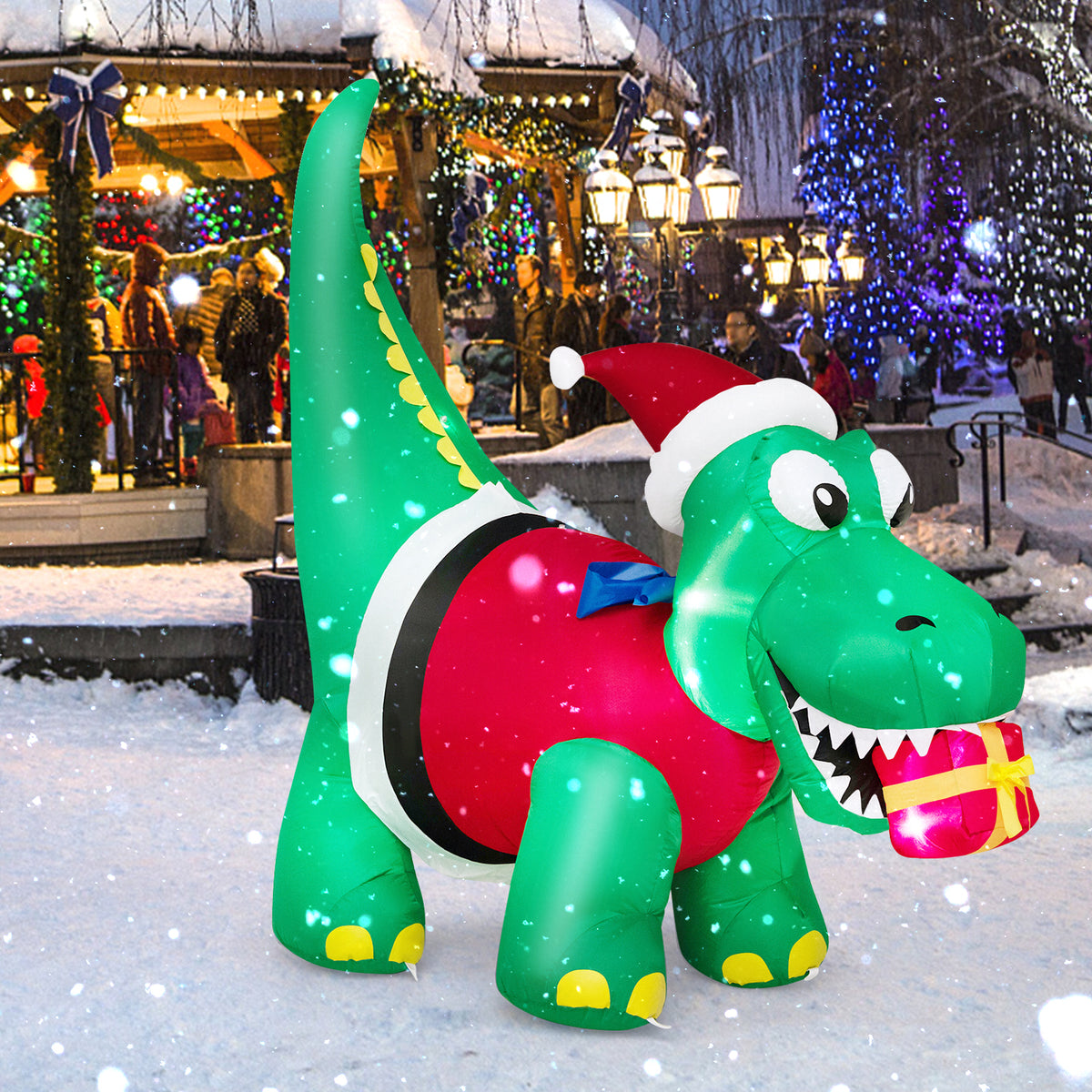 Inflatable Christmas Decoration with LED Lights for Yard & Indoor Holiday Decor