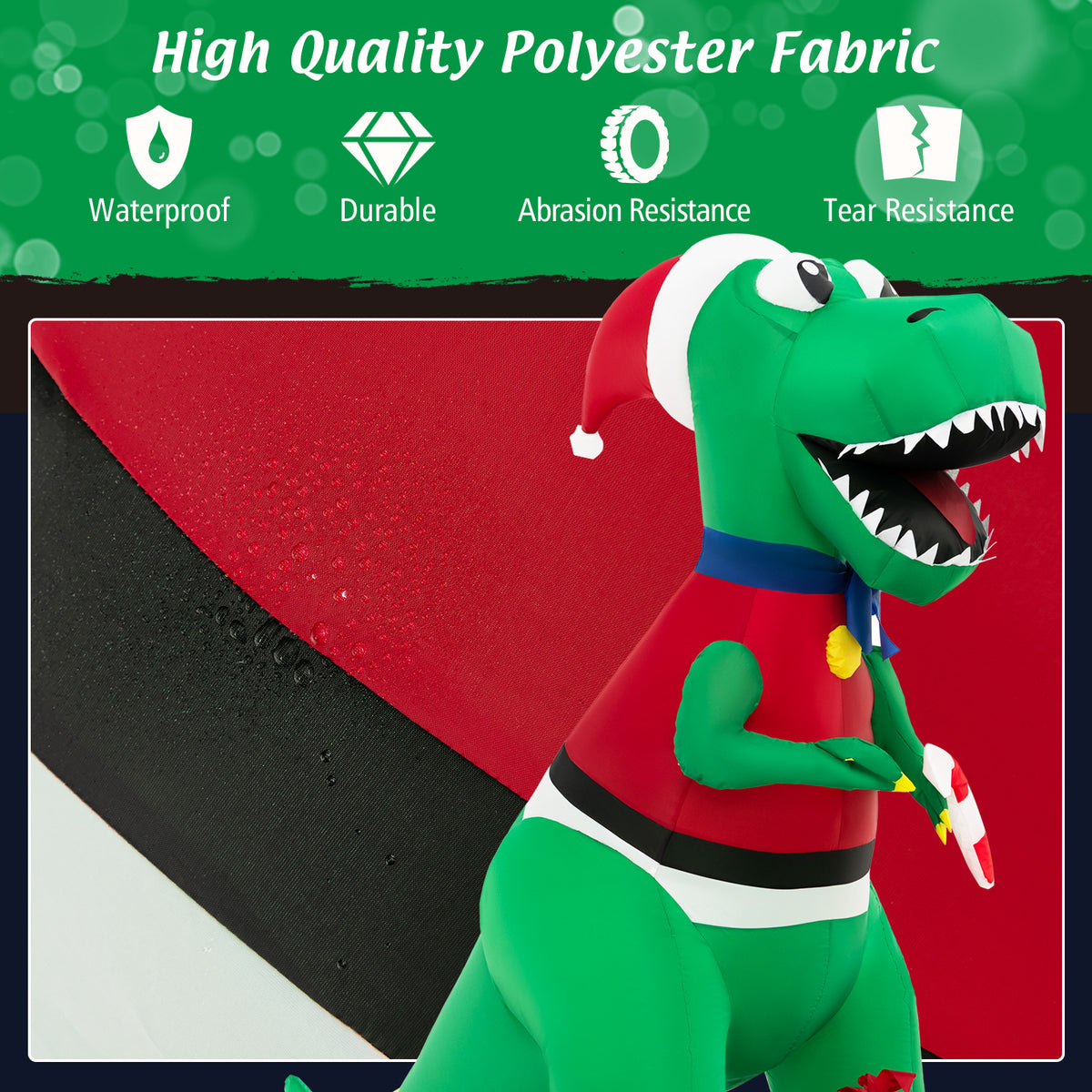 Inflatable Christmas Decor with LED Lights Waterproof Blower - 6FT Yard Holiday Decoration