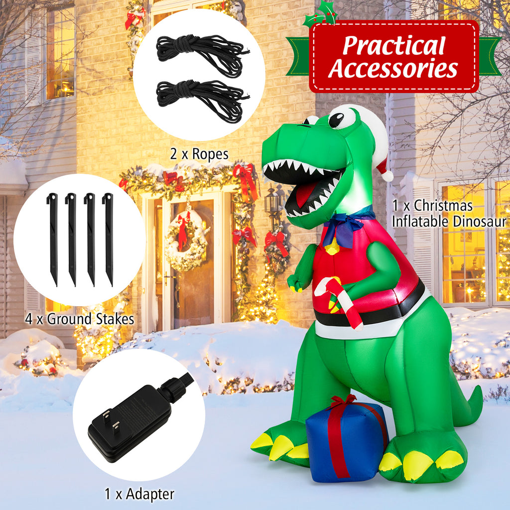Inflatable Christmas Decor with LED Lights Waterproof Blower - 6FT Yard Holiday Decoration