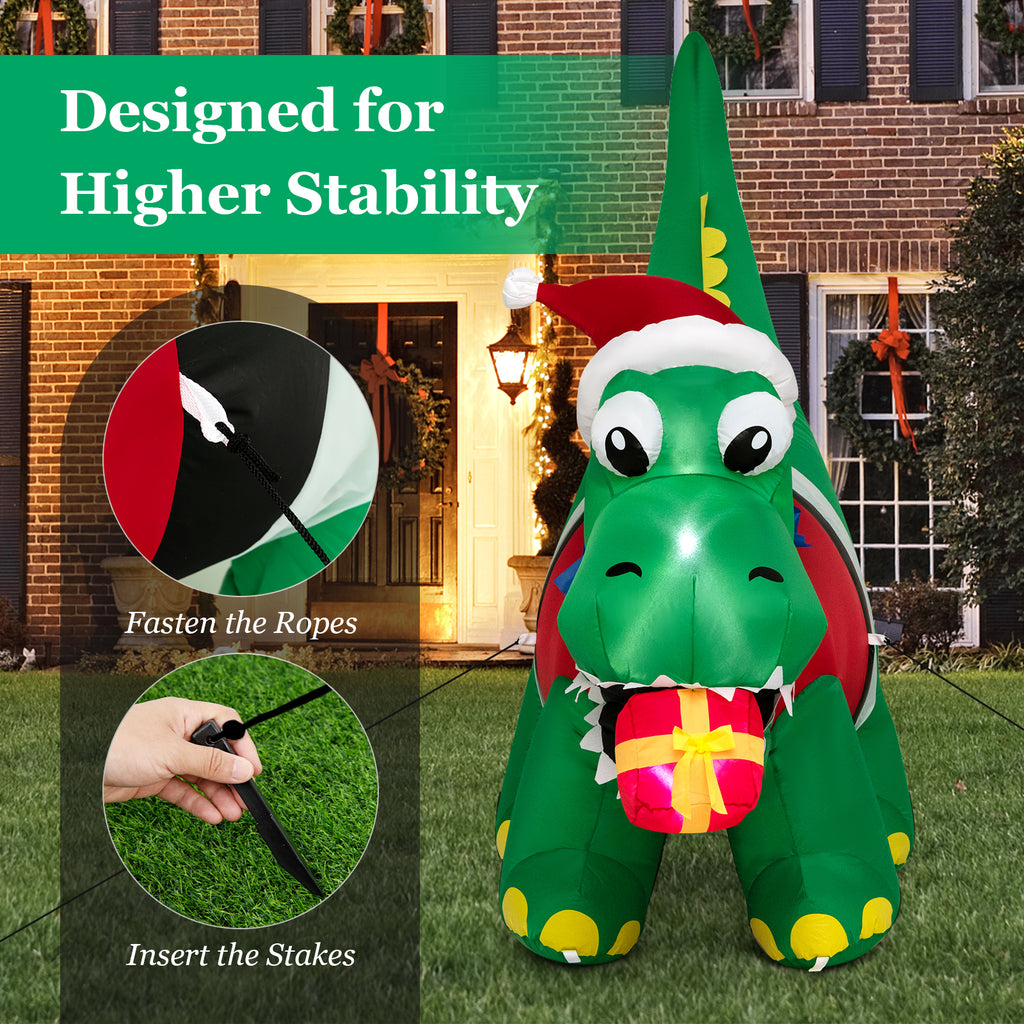 Inflatable Christmas Decoration with LED Lights for Yard & Indoor Holiday Decor