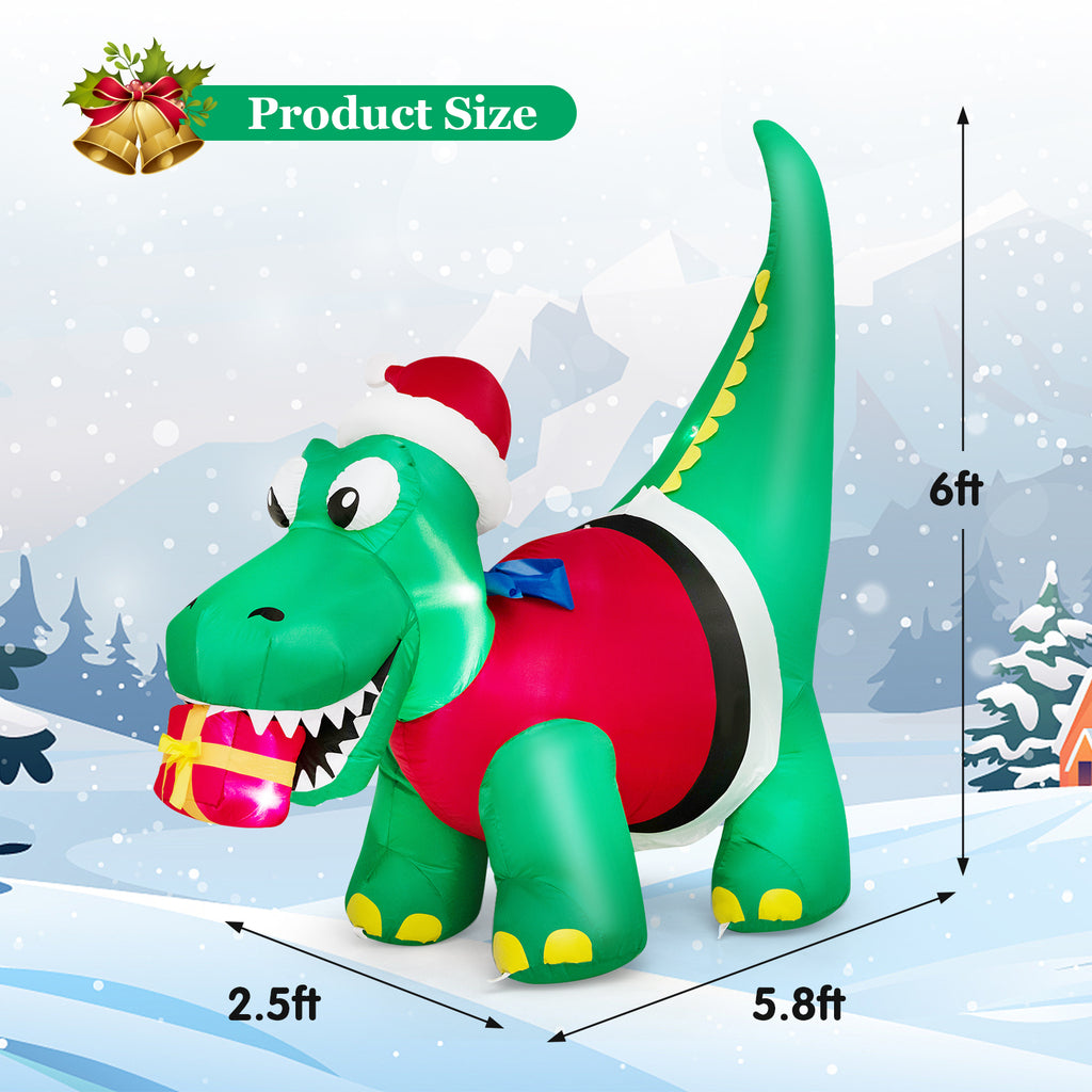 Inflatable Christmas Decoration with LED Lights for Yard & Indoor Holiday Decor