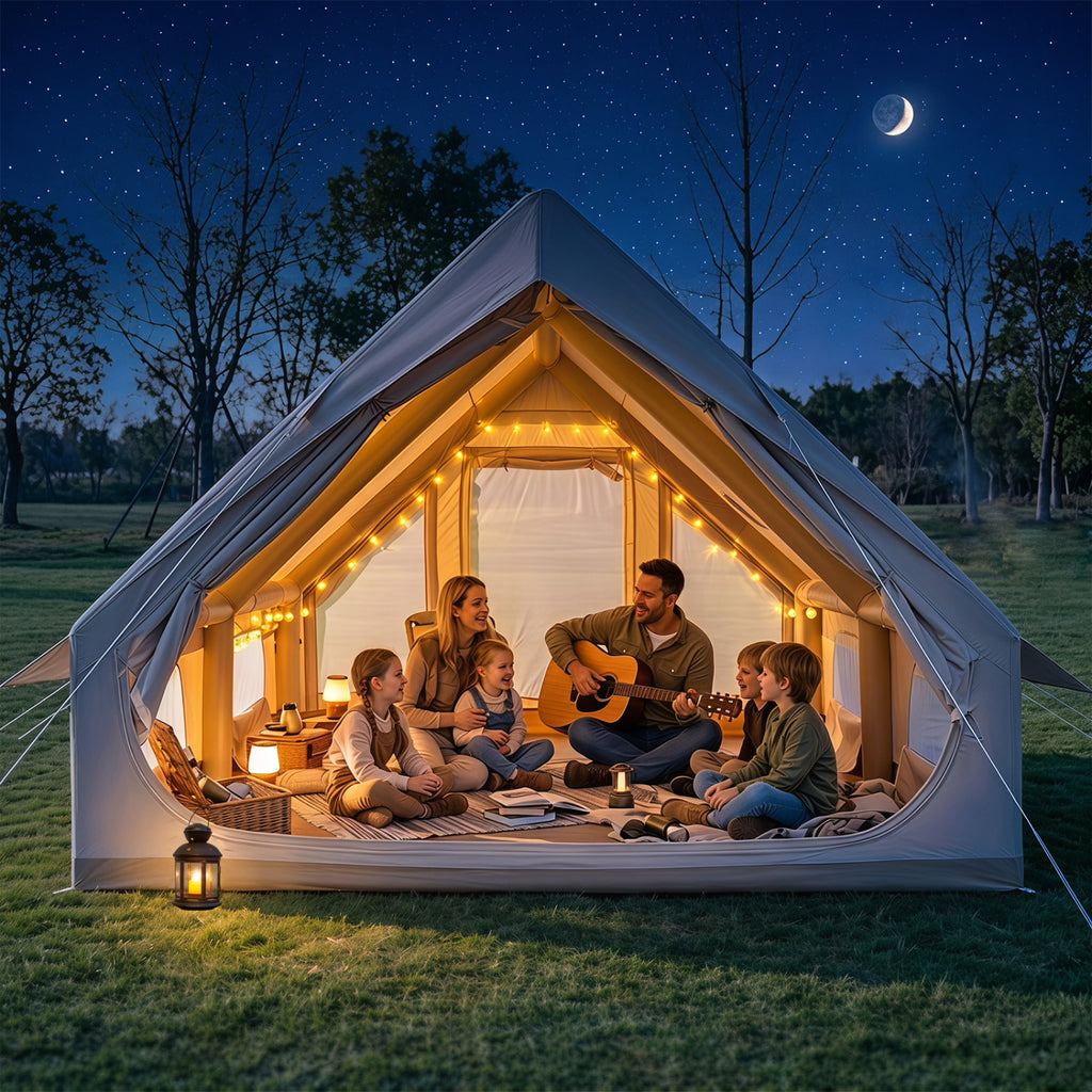 Inflatable Easy Setup 4 Season Waterproof Oxford Camping Tent for