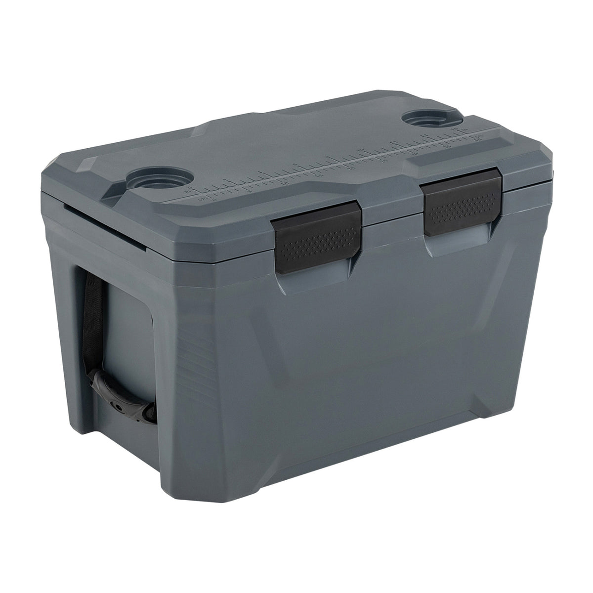 Insulated Portable Cooler Hard Shell Ice Chest 37 QT - Gray