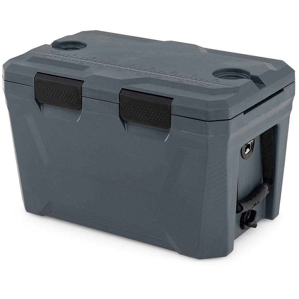 Insulated Portable Cooler Hard Shell Ice Chest 37 QT - Gray