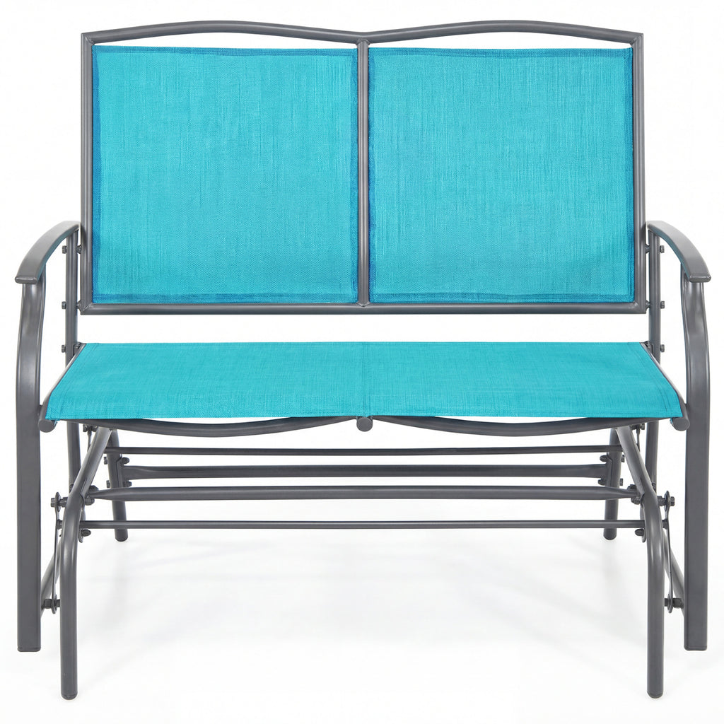 38 Inch Outdoor Rocking Chair - Turquoise