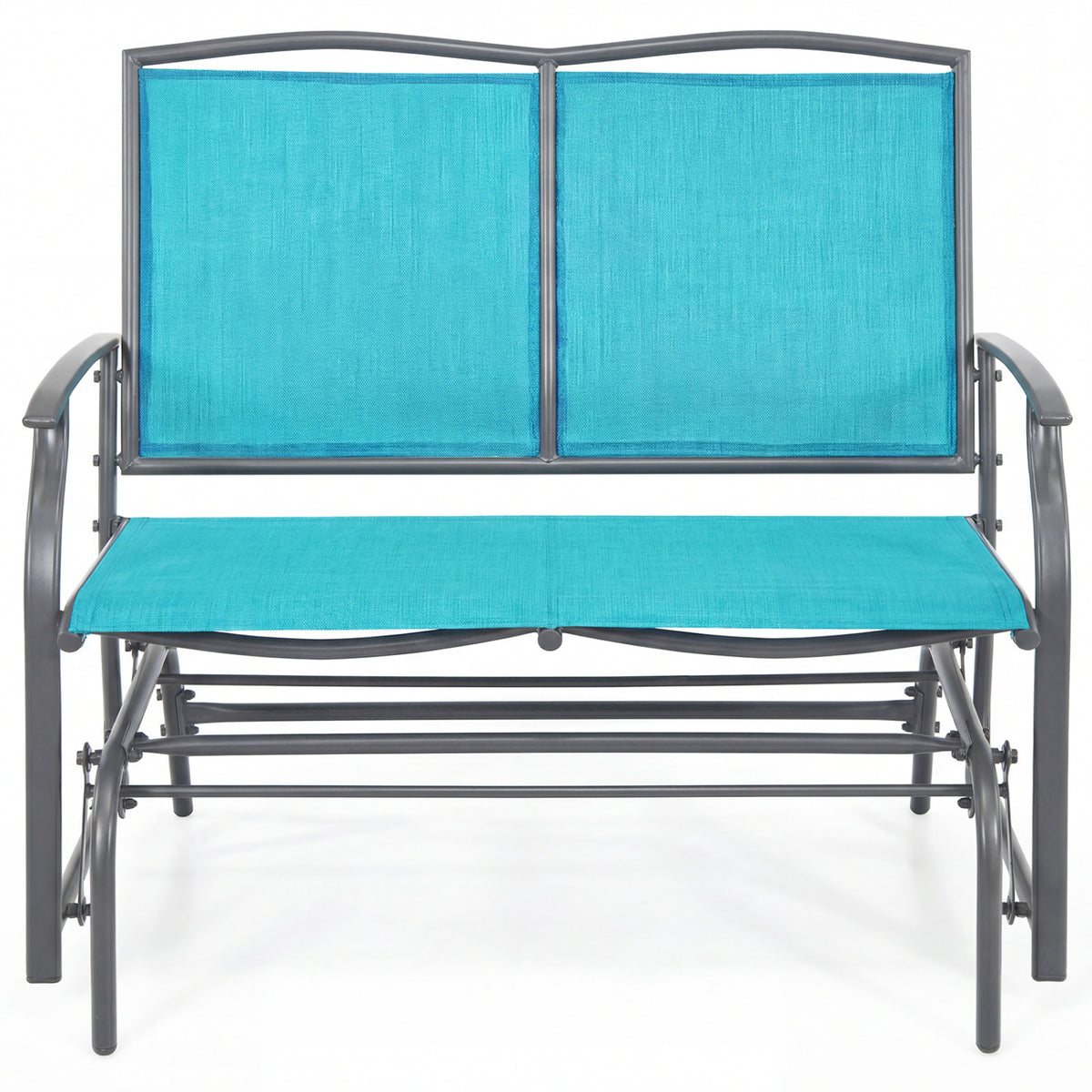38 Inch Outdoor Rocking Chair - Turquoise