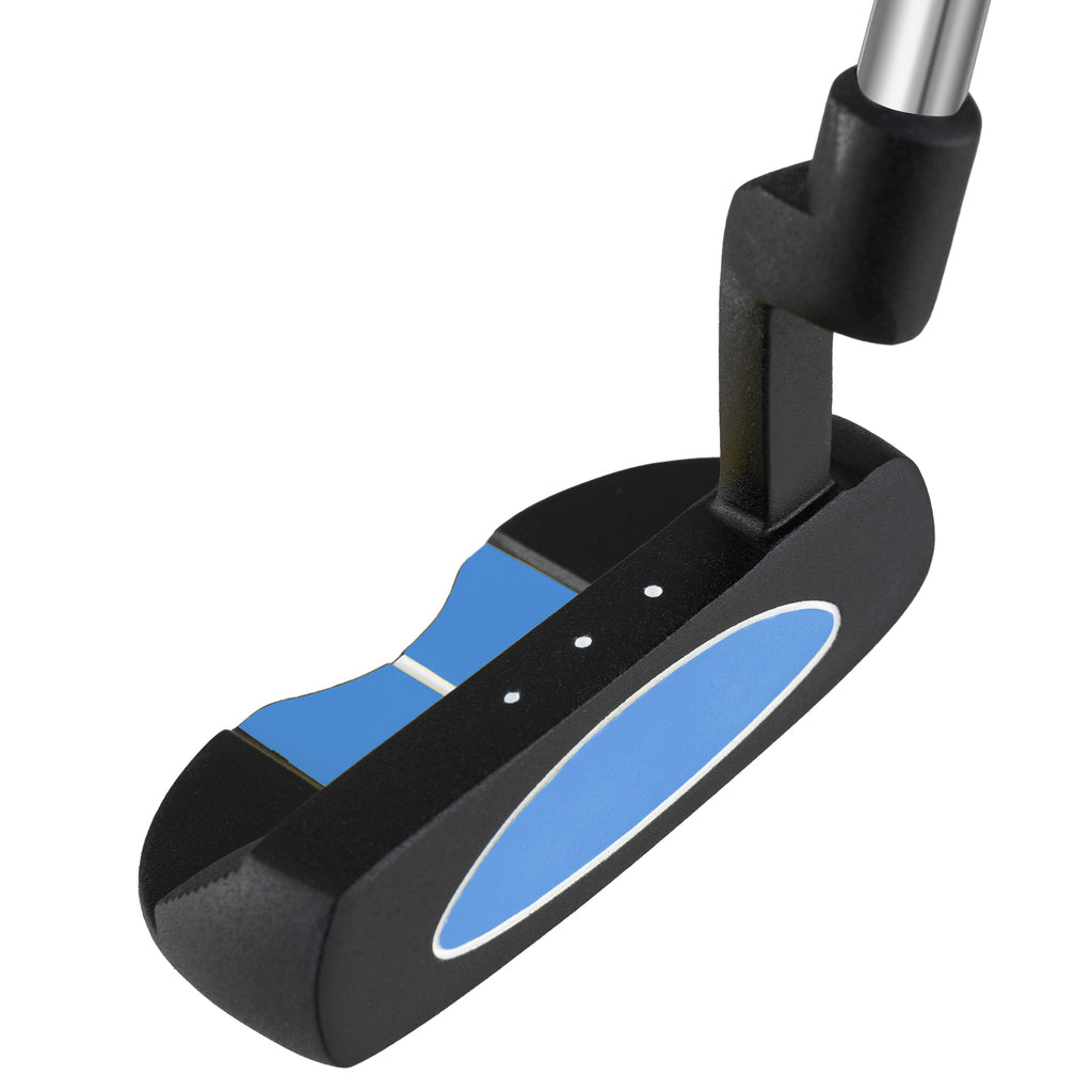 Kids Golf Putter for Ages 11-14 Blue - Lightweight Mallet with Alignment Aid