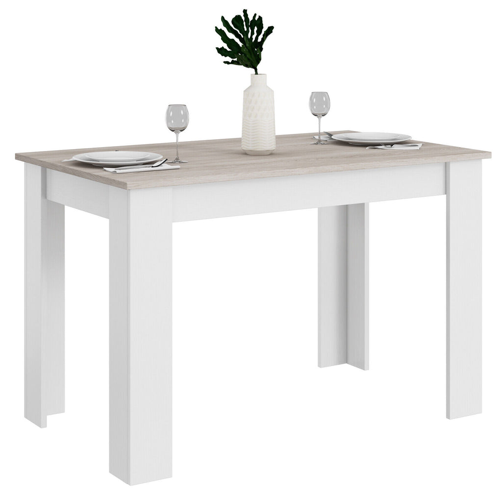 47" Dining Table for Small Spaces, Dark Gray