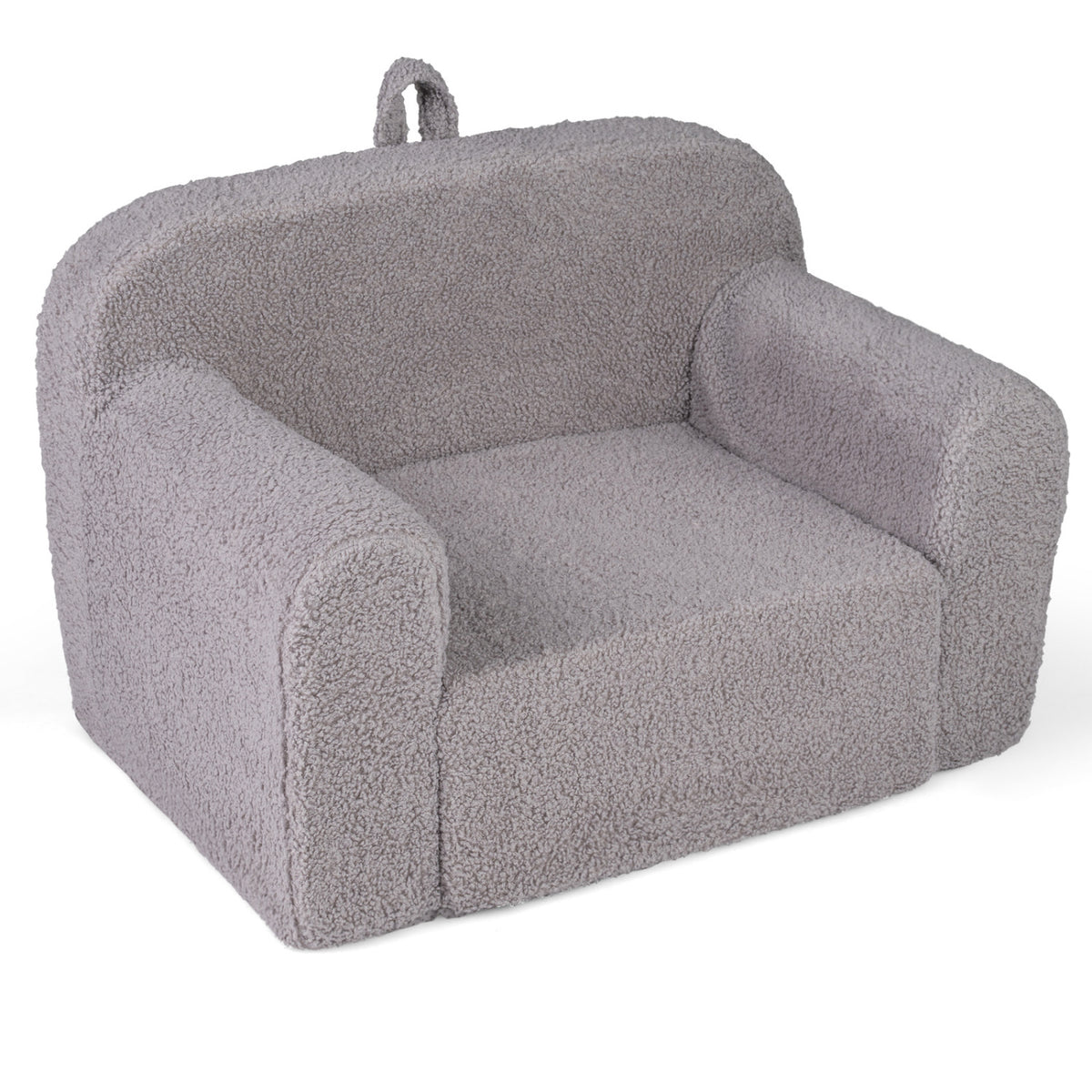 Kids Toddler Couch Sofa with Anti-Slip Base - Gray, Portable & Soft